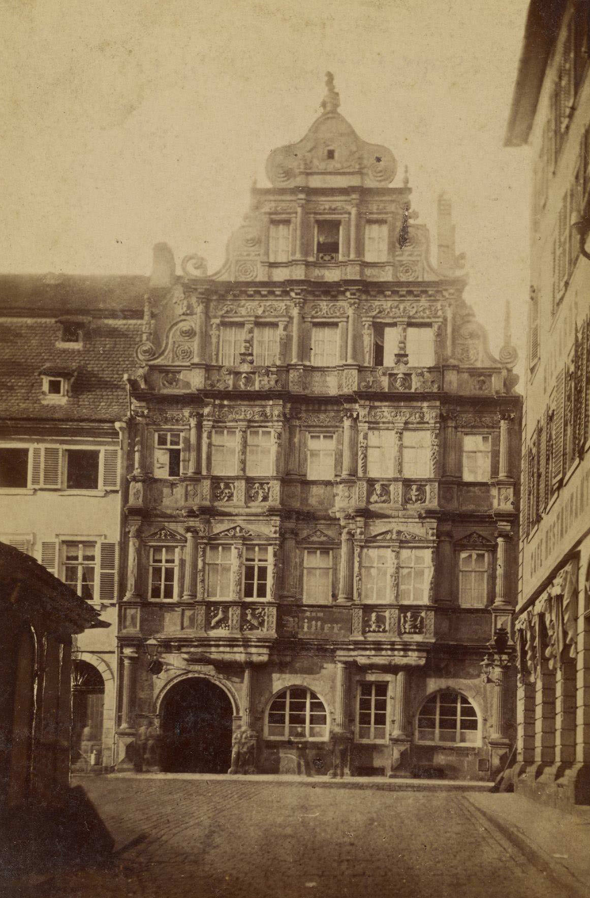 #35 Building named Ritter, Heidelberg, by Eduard Lange, 1875.