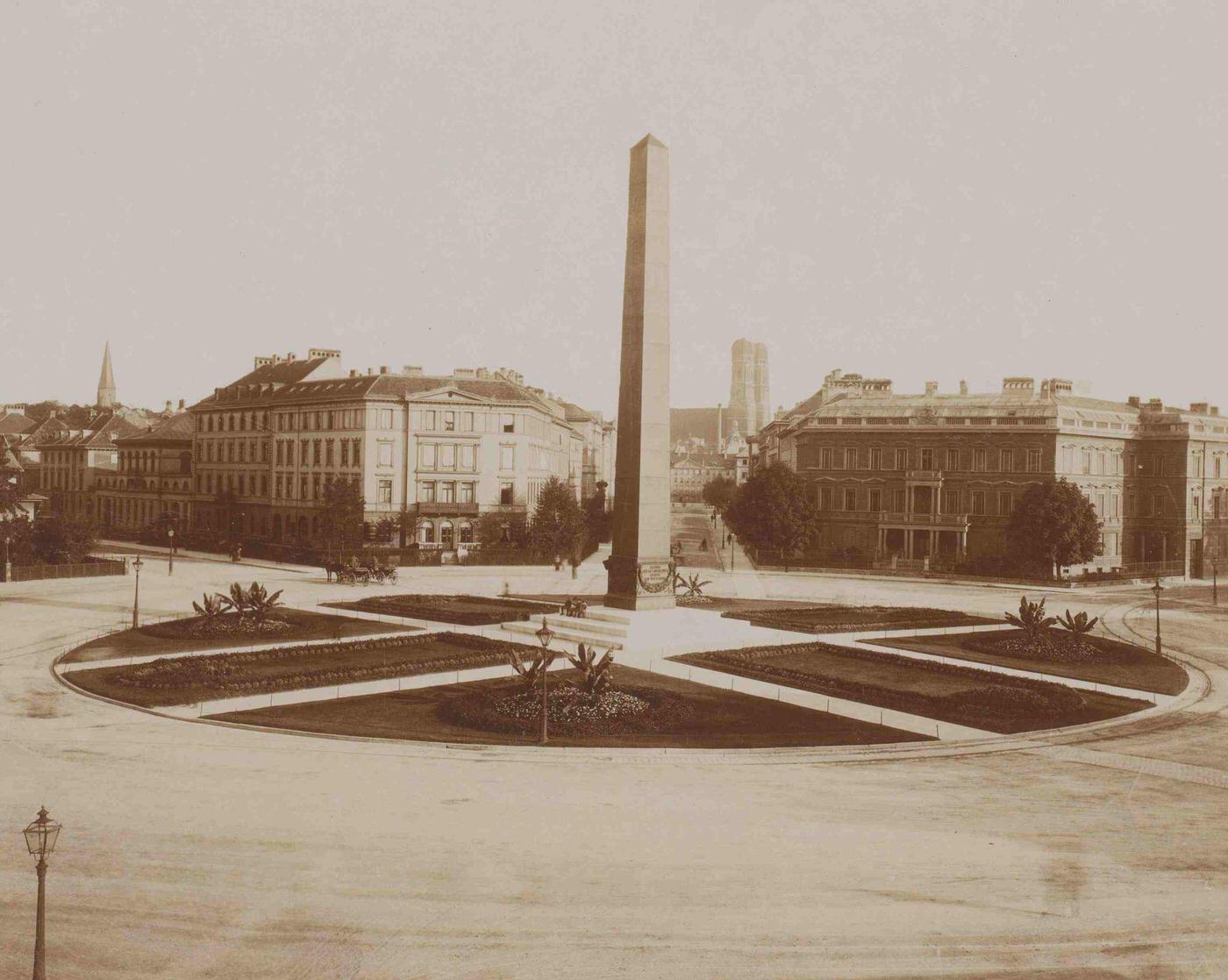 #60 Obelisk, Karolinenplatz, Munich, 1880