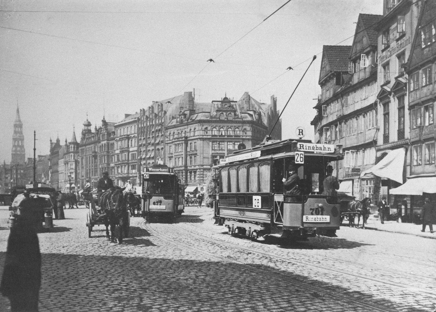 #20 Hamburg: First Electric Tram on Line 26, 1894