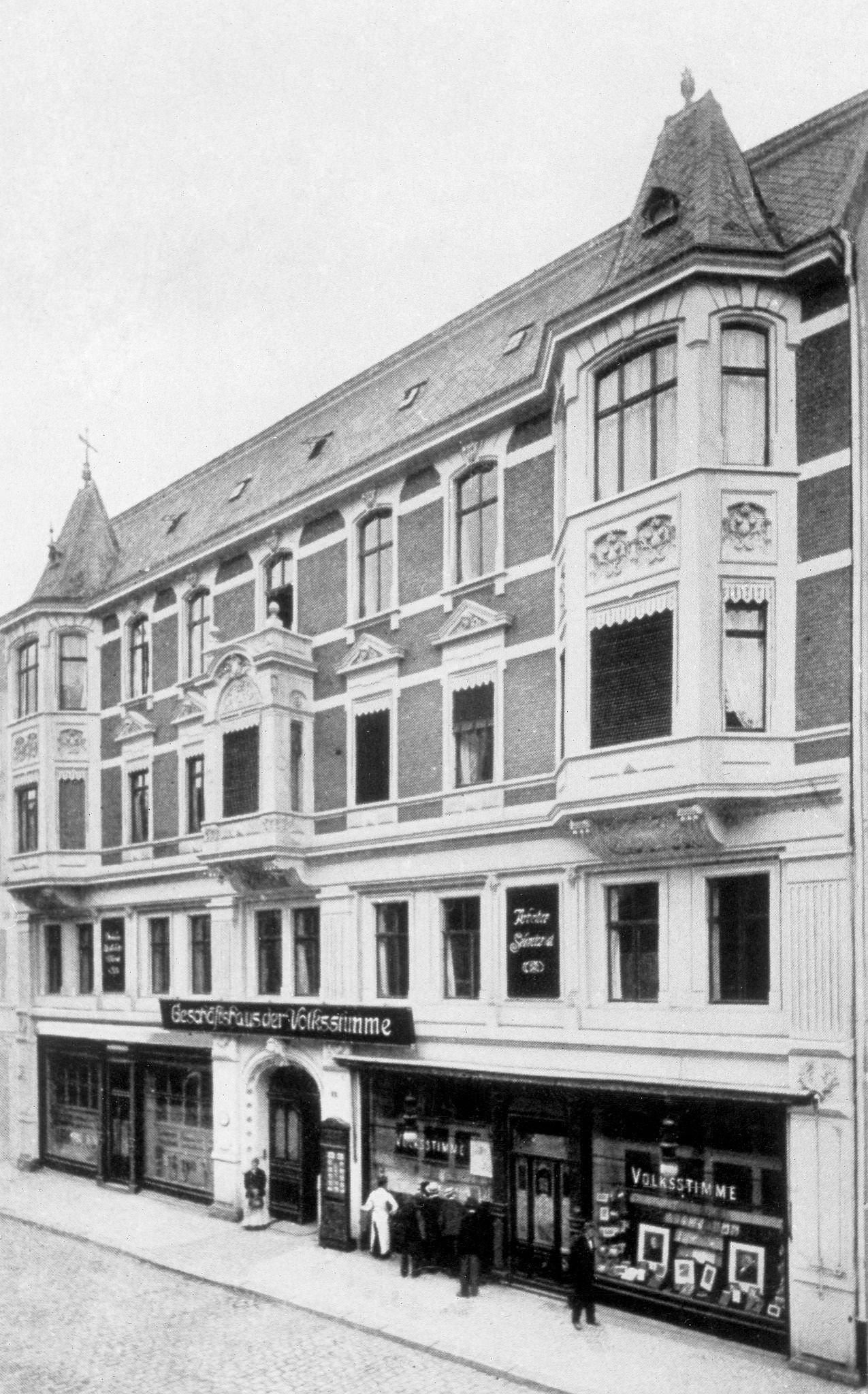 #36 Office building of ‘Volksstimme’, Germany, Prussian province Saxonia, 1900.