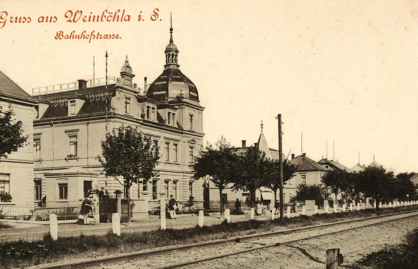 #46 Bahnhof Weinbohla, Buildings in Landkreis Meissen, 1898.