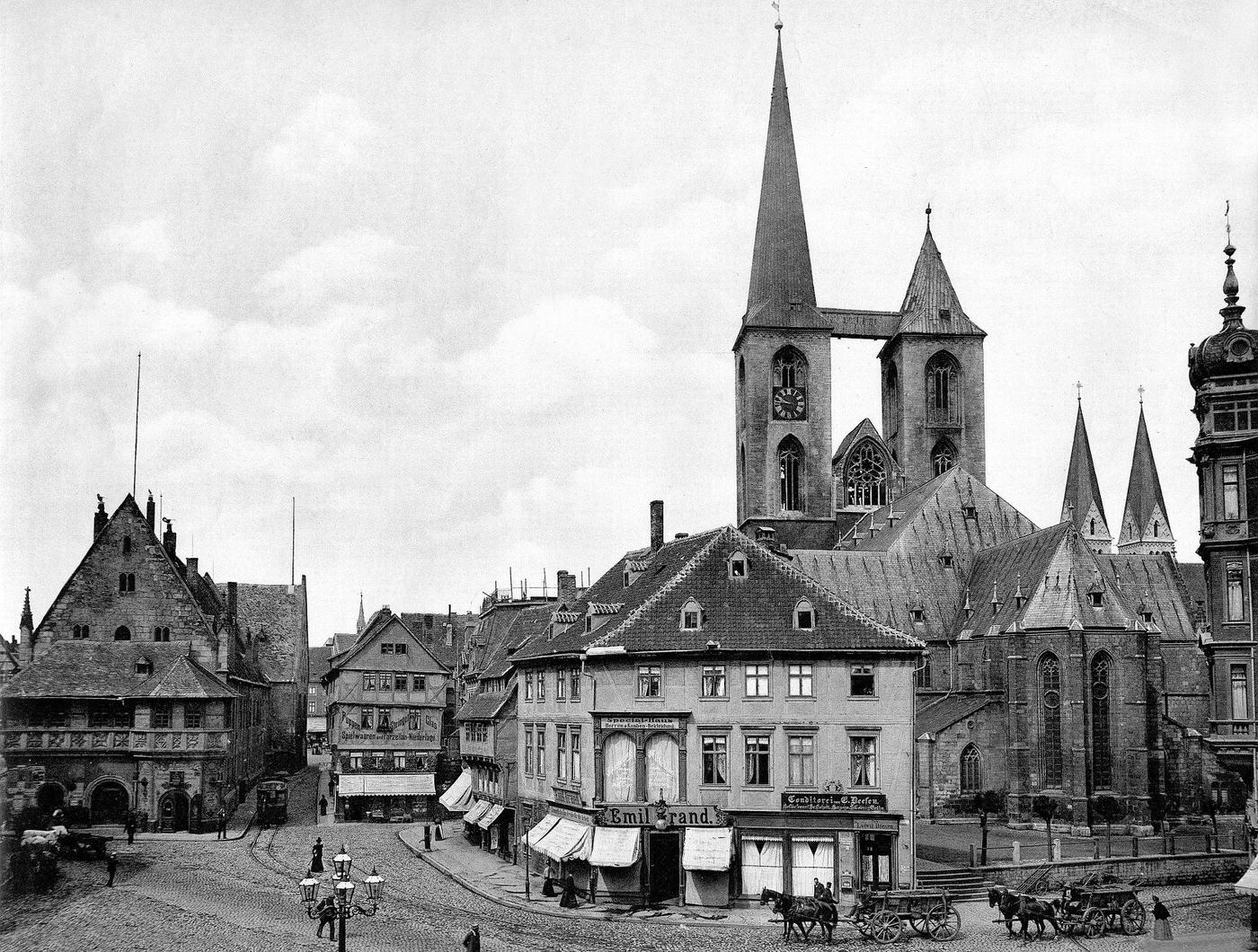 #73 Fish Market and the Martini church, Halberstadt, Saxony province, Germany, 1898