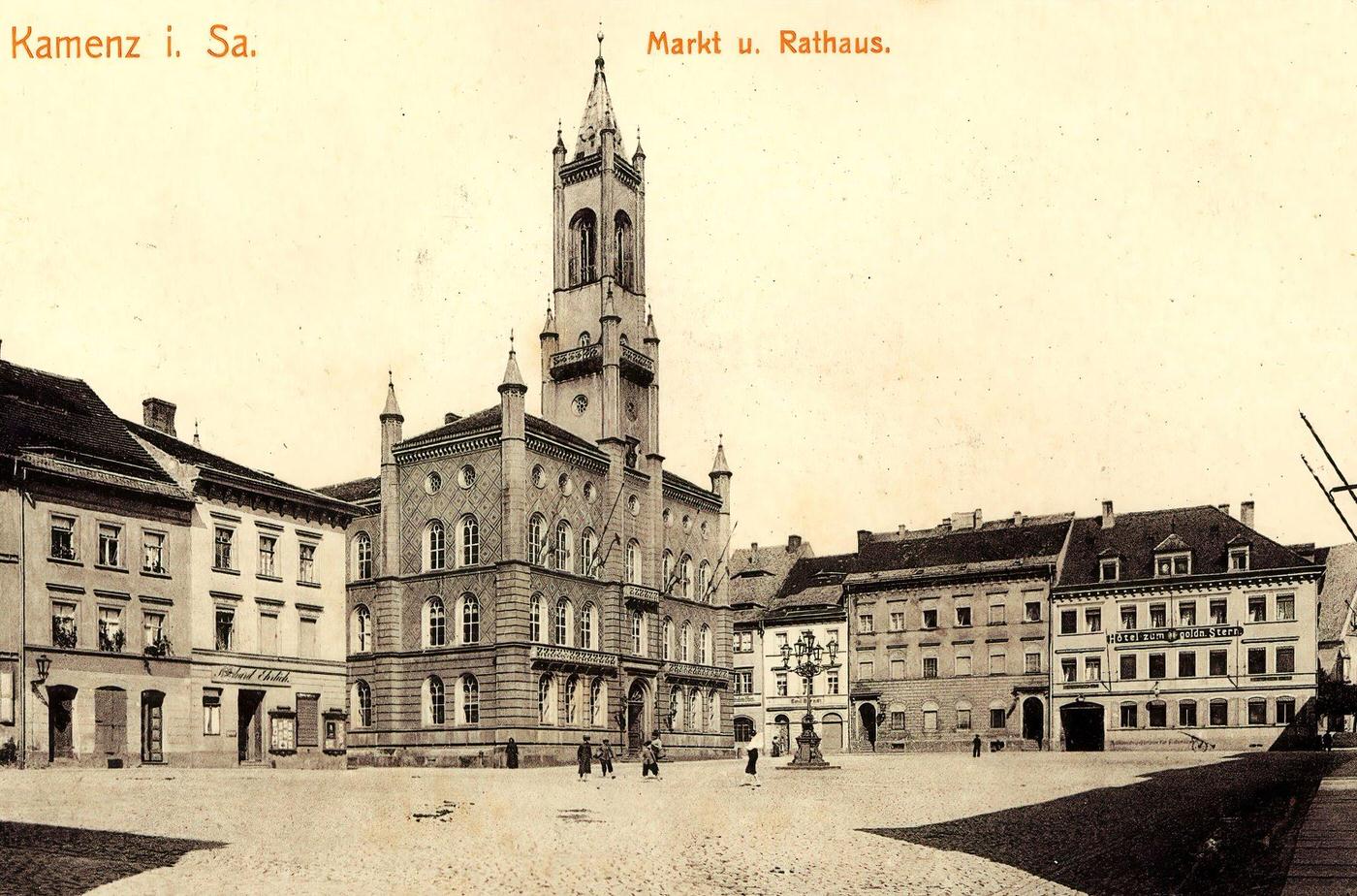 #25 Town halls in Kamenz, Landkreis Bautzen, Germany, 1903.