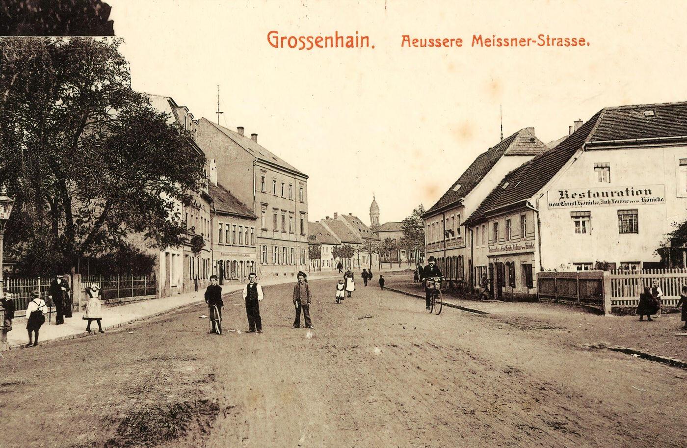#50 Bicycles in Germany, Restaurants in Landkreis Meissen, Grossenhain, Landkreis Meissen, €ussere Meissner Strasse, 1901.