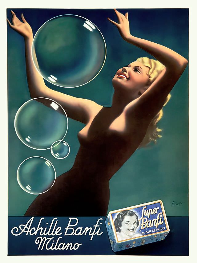 #1 Achille Banfi Soap, Milano, circa 1930s