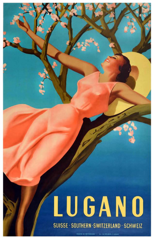 #24 Lugano, Suisse, Southern Switzerland, Schweiz, 1939