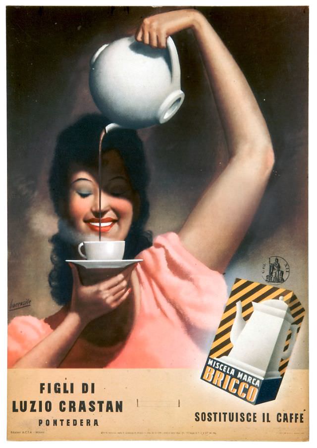 #25 Miscela Marca Bricco, Sostituisce il Caffè, 1939