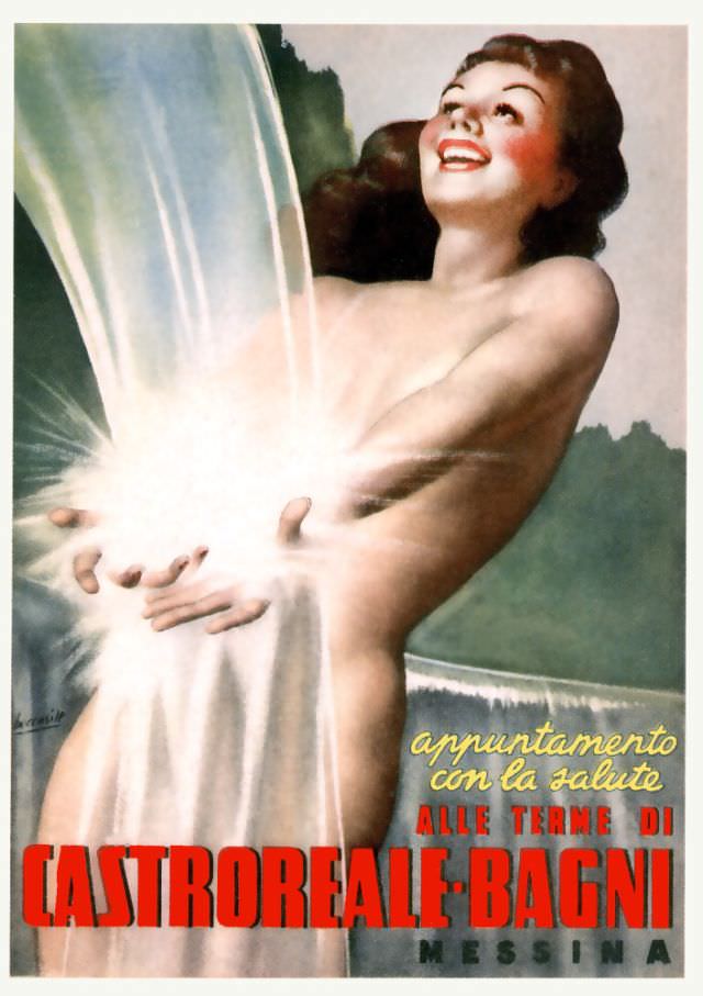 #27 Appuntamento con la Salute, alle Terme di Castroreale-Bagni, Messina, circa 1940s
