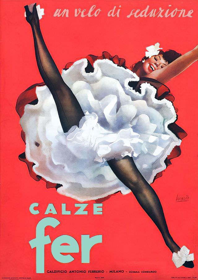 #30 Calze Fer, Un velo di Seduzione, circa 1940s
