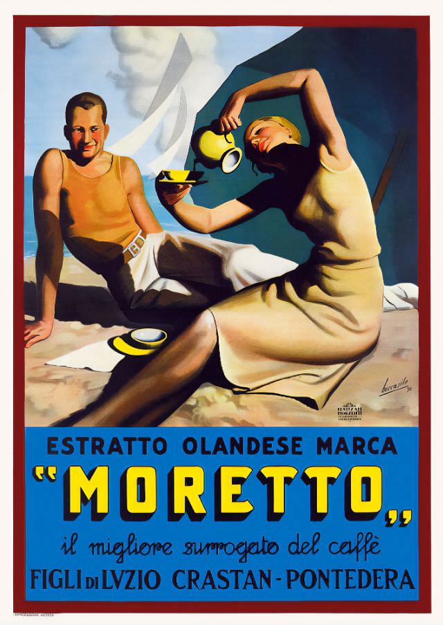 #3 Estratto Olandese Marca “Moretto”, Il migliore surrogato del caffè, 1930