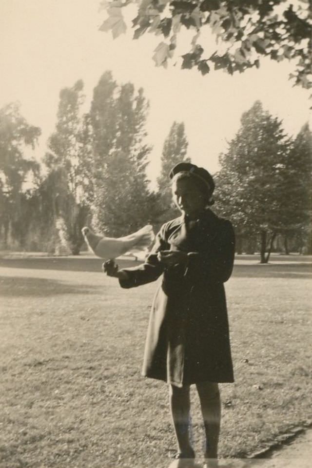 #18 Little friend, Berlin, Germany, circa 1940s