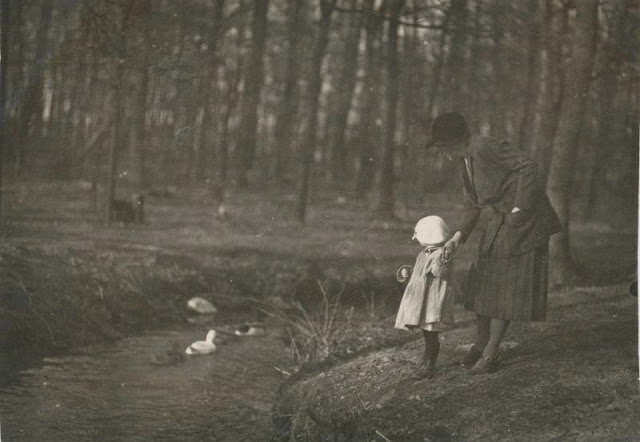 #19 She never forgot that day her mother took her to see the ducks, circa 1940s