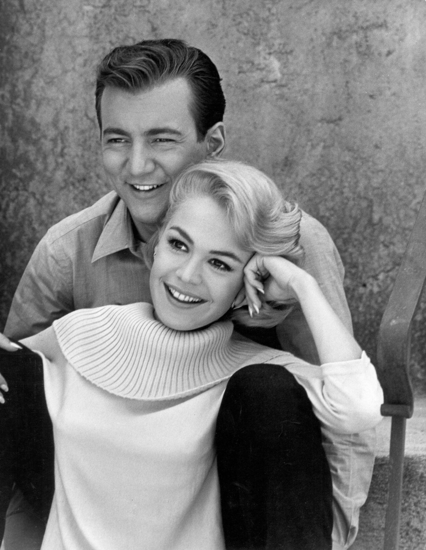 #98 Sandra Dee and Bobby Darin together while visiting Rome, 1960.