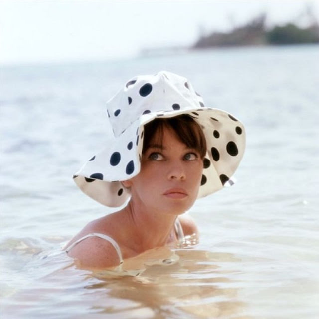 #22 Leslie Caron during filming of “Father Goose”, 1963