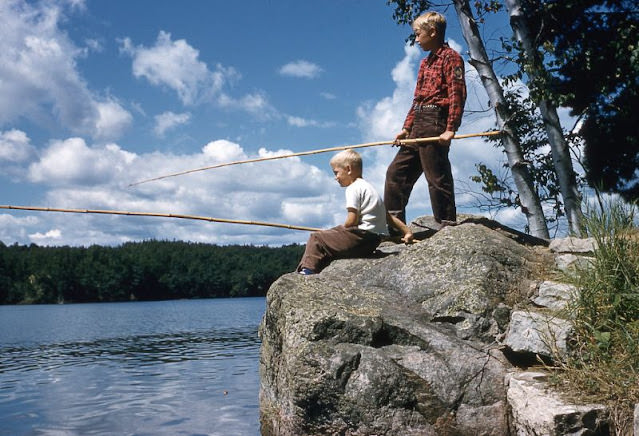 #14 Boys Fishing, Circa 1950s