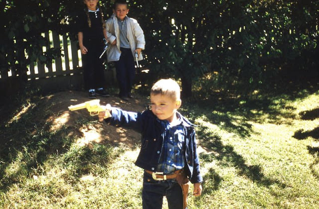 #17 Children Playing with Toy Guns, Circa 1950s