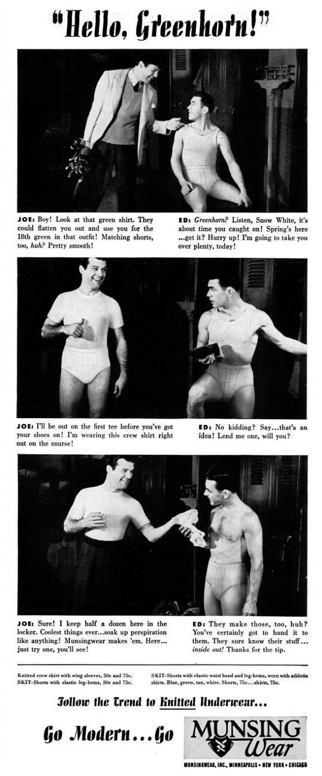 A Chuckle from the Past: Munsingwear’s Men’s Underwear Ads from the 1940s Vintage Ads