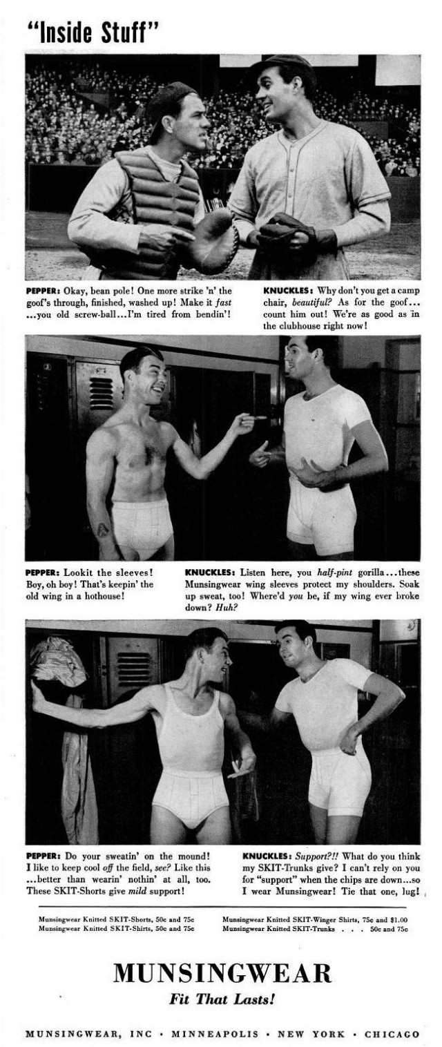 A Chuckle from the Past: Munsingwear’s Men’s Underwear Ads from the 1940s Vintage Ads