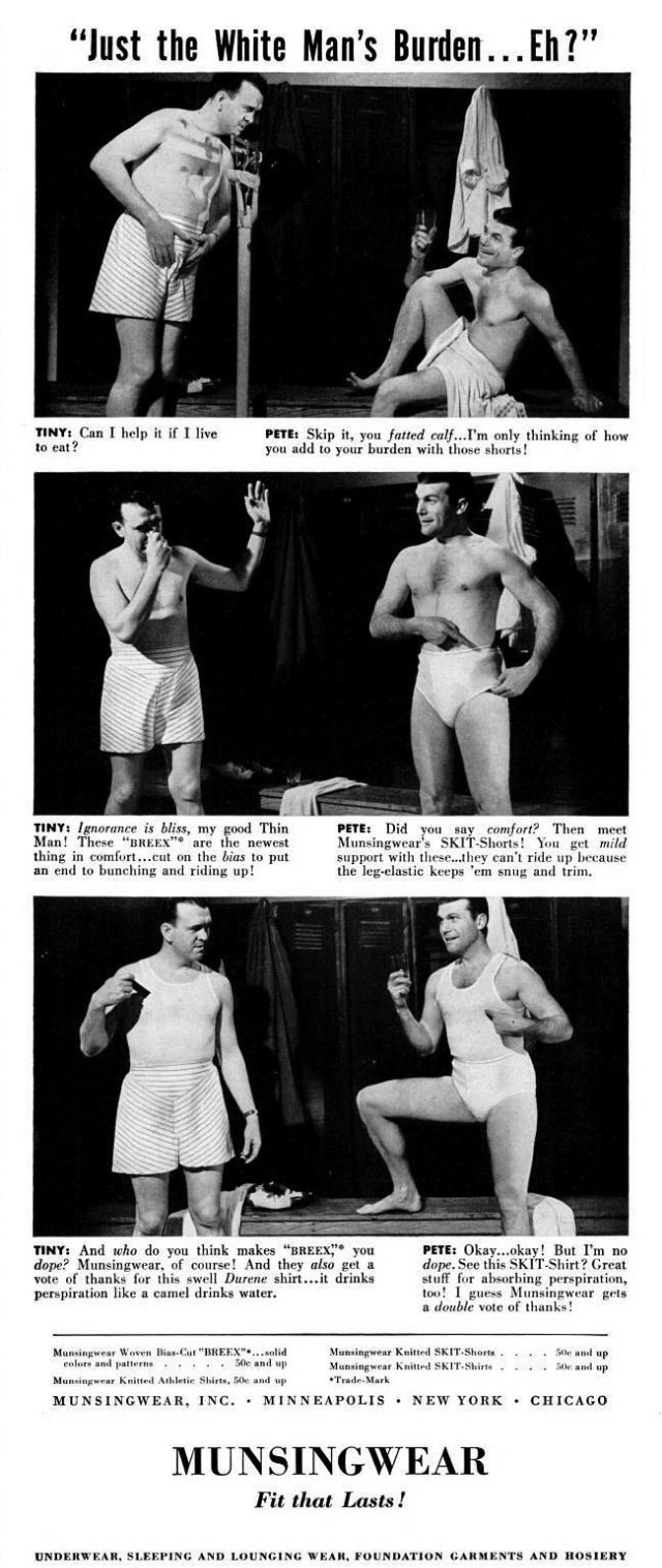 A Chuckle from the Past: Munsingwear’s Men’s Underwear Ads from the 1940s Vintage Ads
