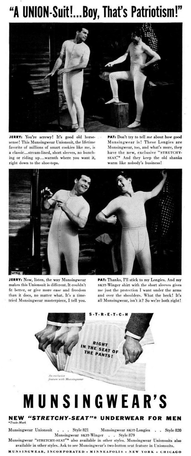 A Chuckle from the Past: Munsingwear’s Men’s Underwear Ads from the 1940s Vintage Ads