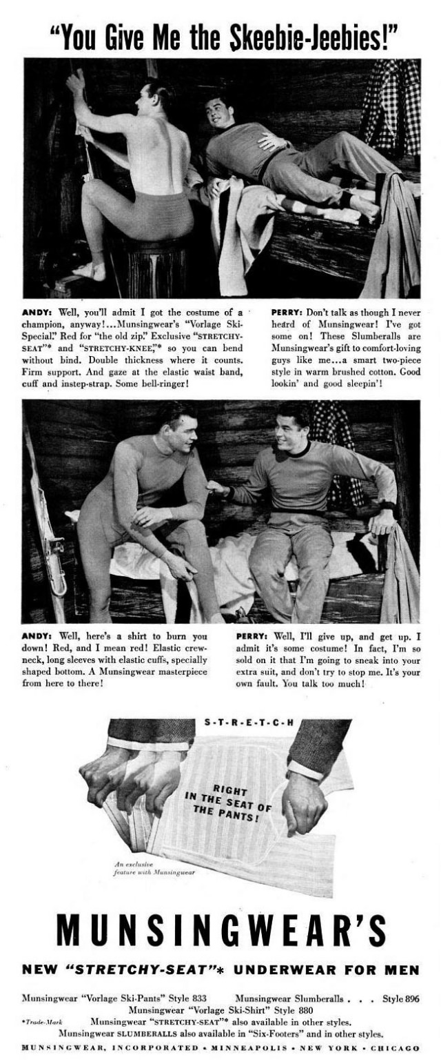 A Chuckle from the Past: Munsingwear’s Men’s Underwear Ads from the 1940s Vintage Ads