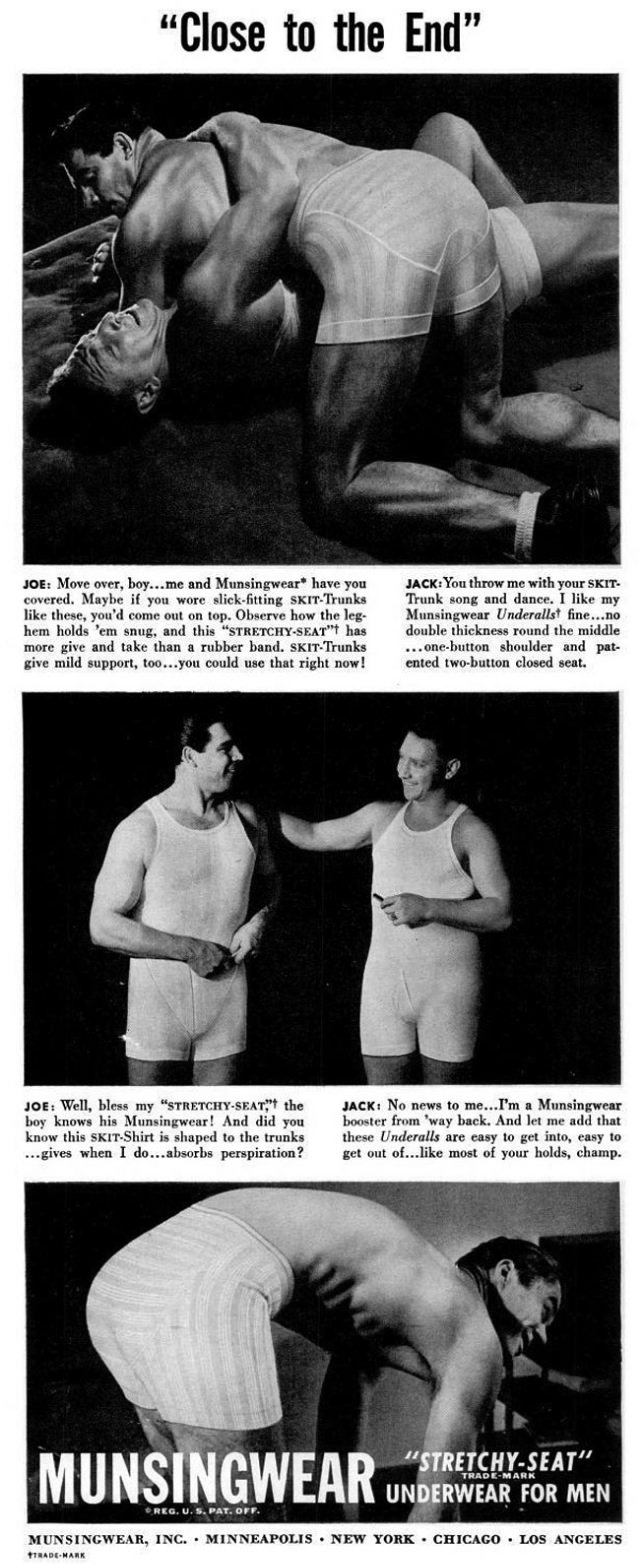 A Chuckle from the Past: Munsingwear’s Men’s Underwear Ads from the 1940s Vintage Ads