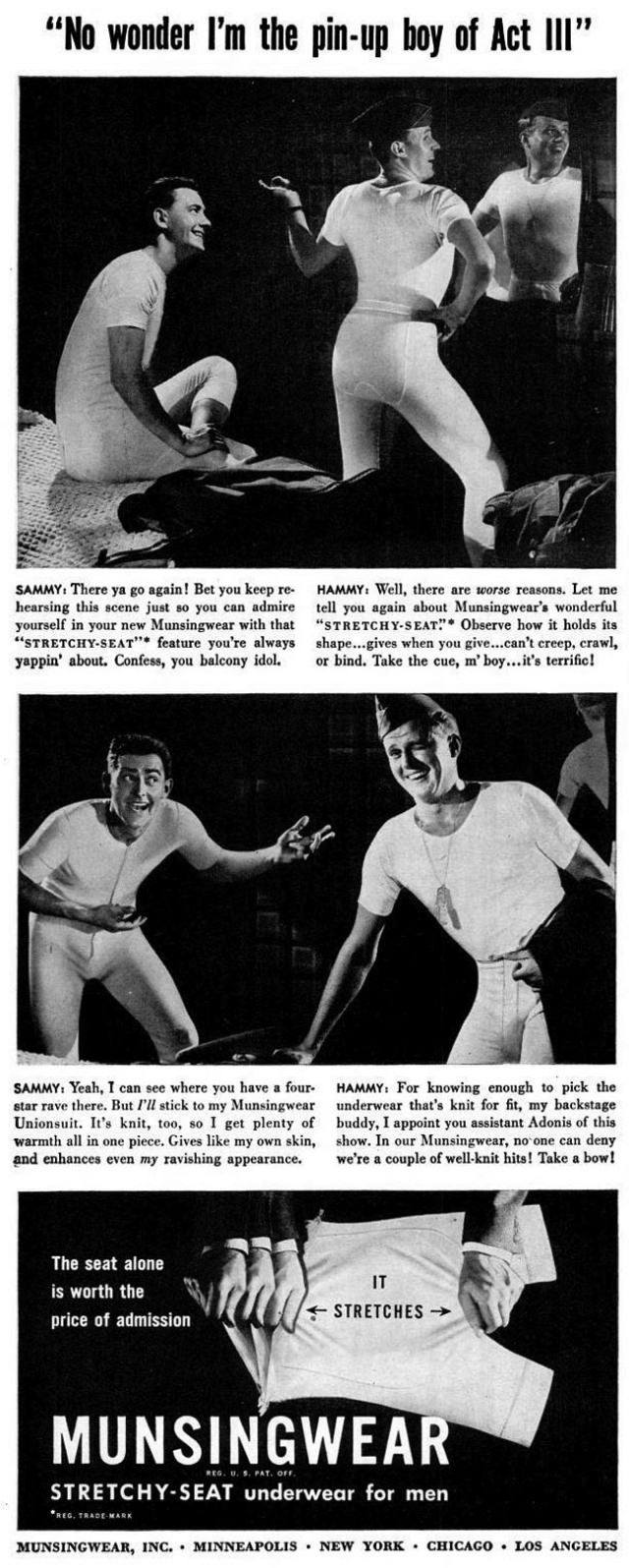 A Chuckle from the Past: Munsingwear’s Men’s Underwear Ads from the 1940s Vintage Ads
