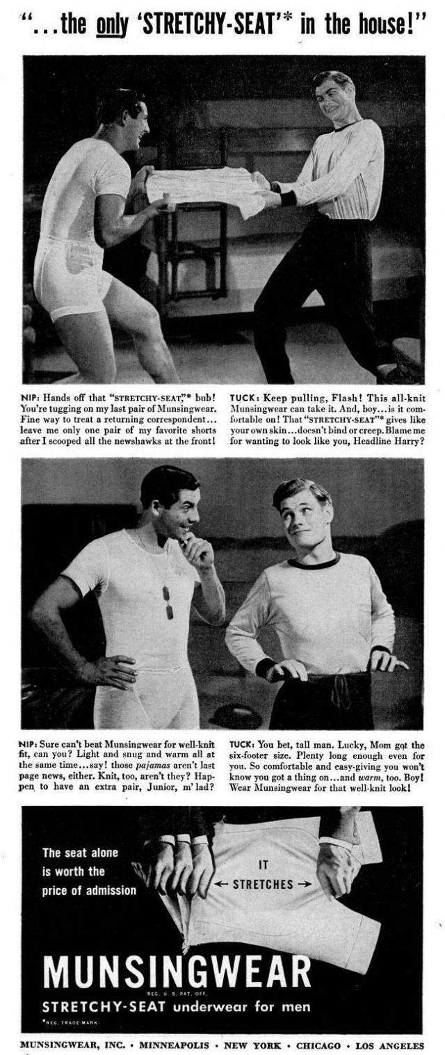 A Chuckle from the Past: Munsingwear’s Men’s Underwear Ads from the 1940s Vintage Ads
