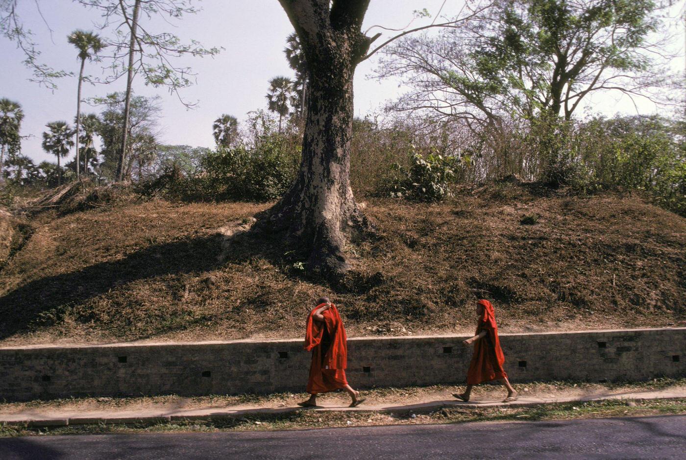#6 Buddhist Monks in Rangoon, Burma, 1982