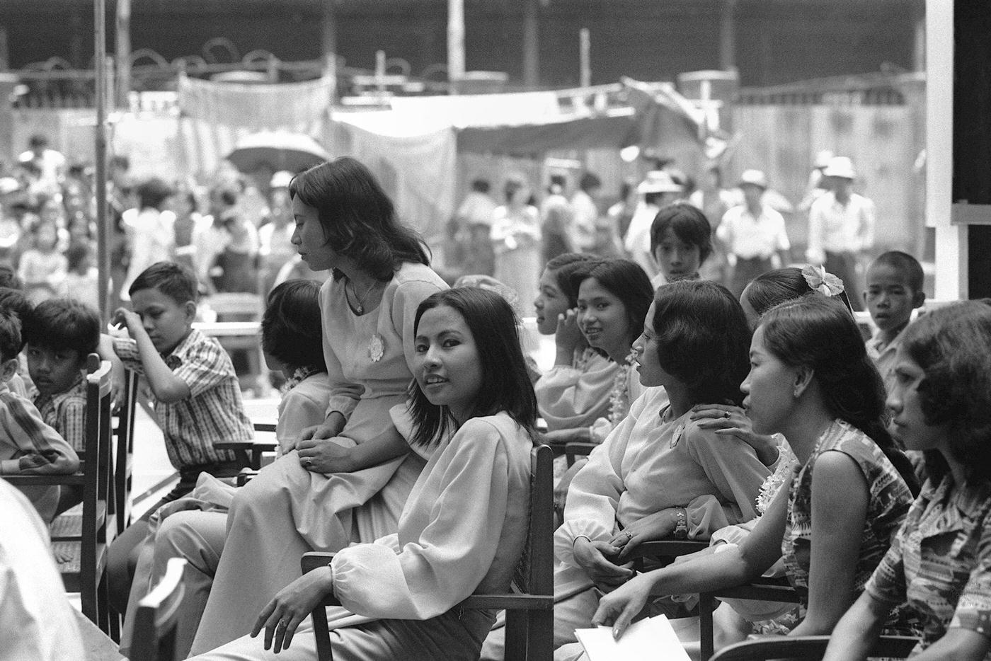 #43 Burmese Young Dancers Get Prepared During the New Year Day in Rangoon, 1980