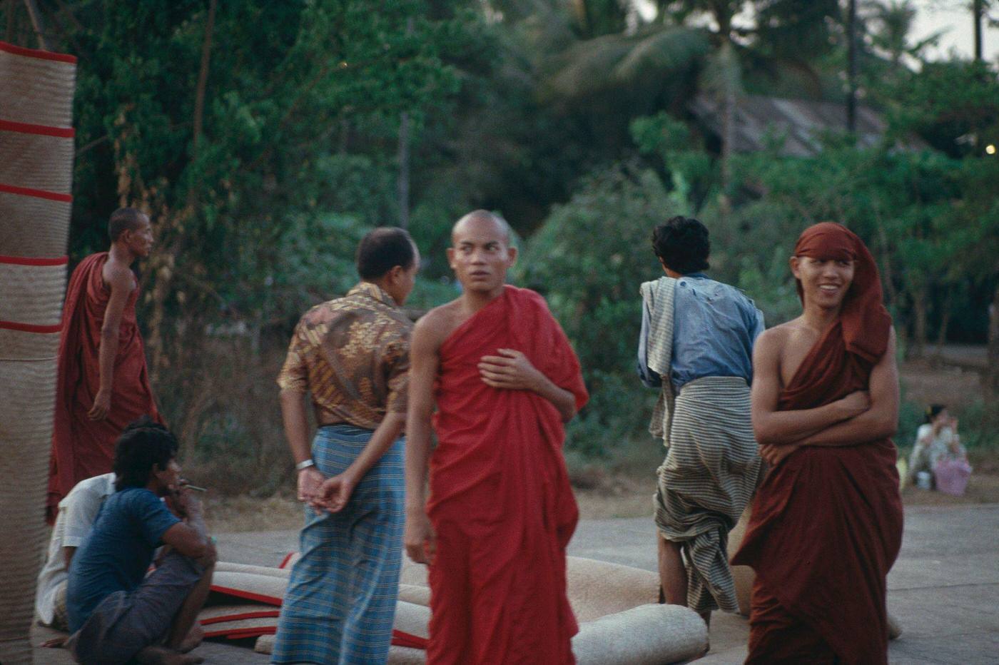 #10 A Buddhist Monk Near the Railway Tracks in Burma, 1988