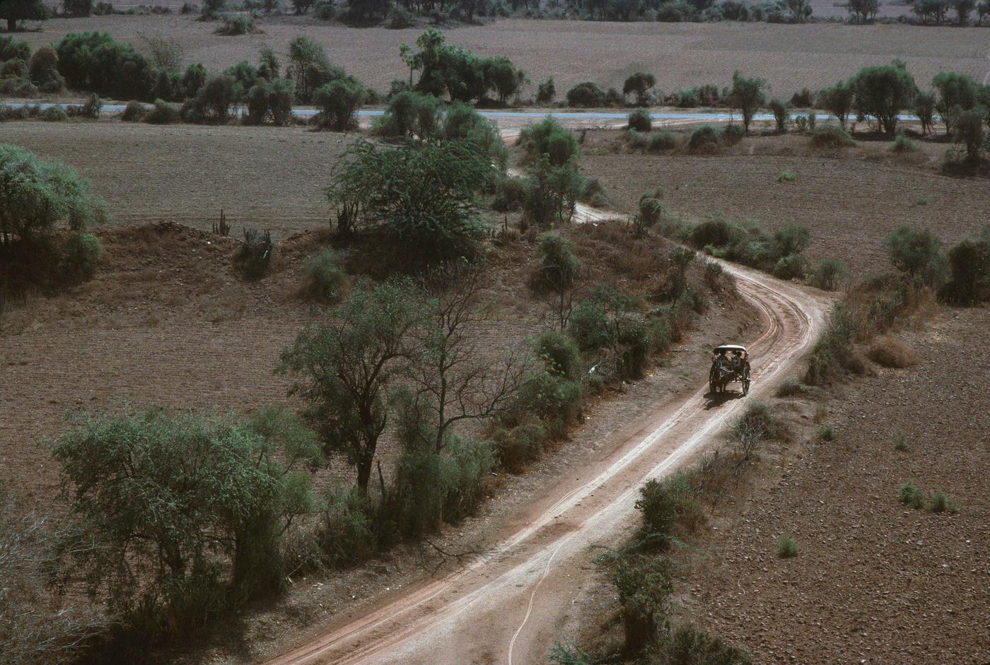 #65 A Country Road in Pagan or Bagan, Burma, 1988