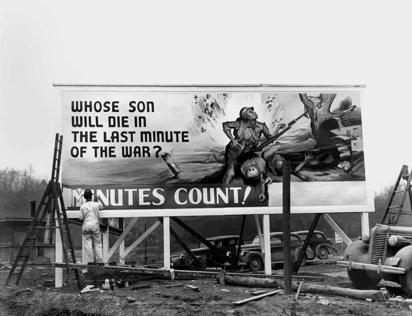 #27 Billboard in Oak Ridge during WWII. 21st January 1944. X-10 Graphite Reactor site.