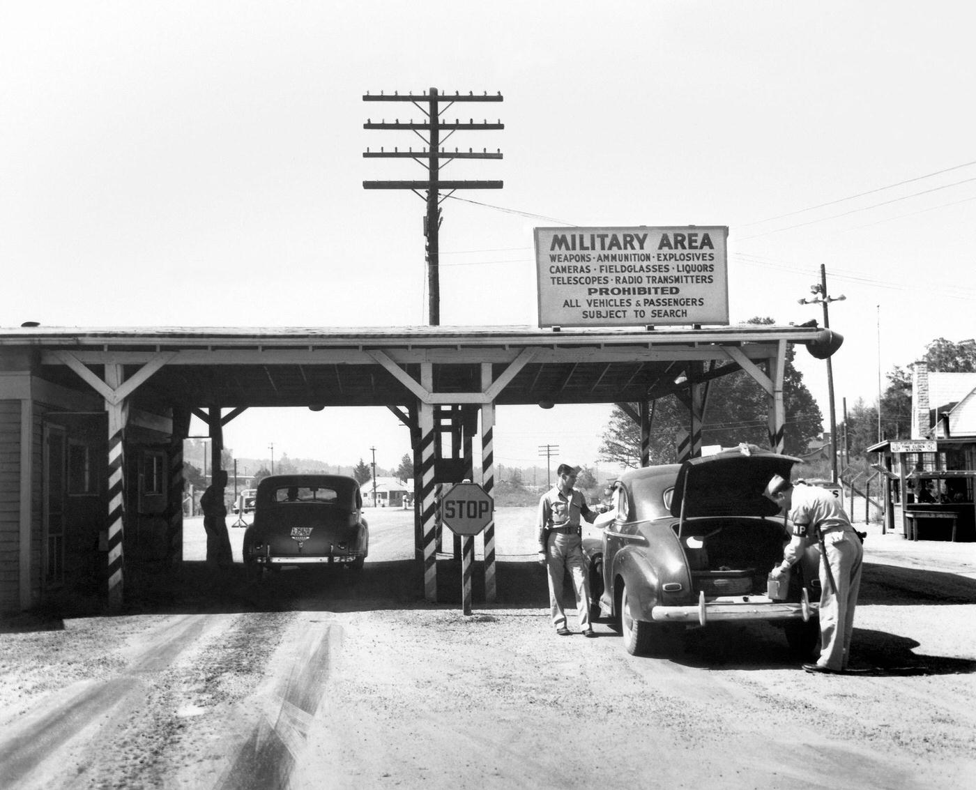 #56 Military Police Man at Elza Gate, Oak Ridge, Tennessee, 1945.