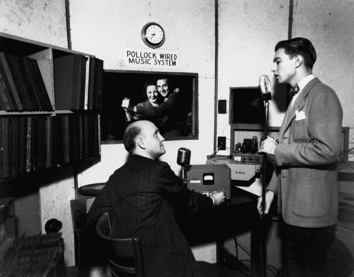 #58 Radio Broadcasters in Broadcasting Studio at Oak Ridge National Laboratory.
