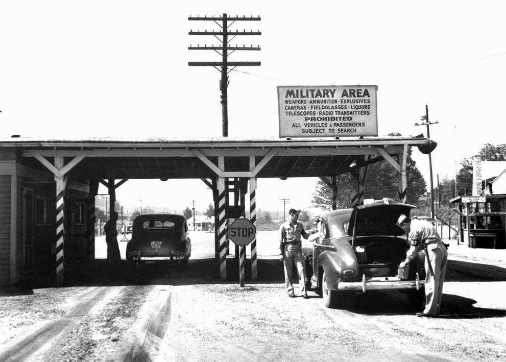 #2 Military Police man Elza Gate in Oak Ridge, Tennessee, 1945