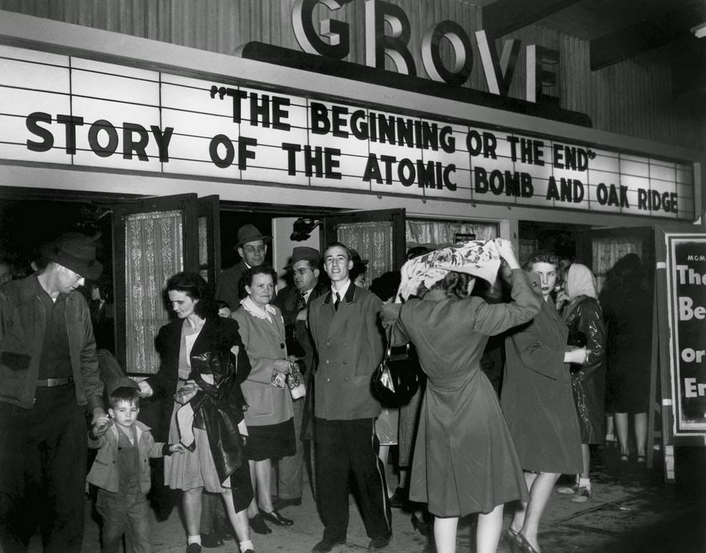 #18 Grove Theater shows “The Beginning or The End,” Oak Ridge, March 1947