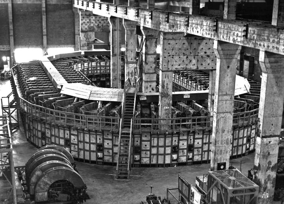 #8 Caultron “racetrack” uranium refinery at Y-12 plant, 1940s