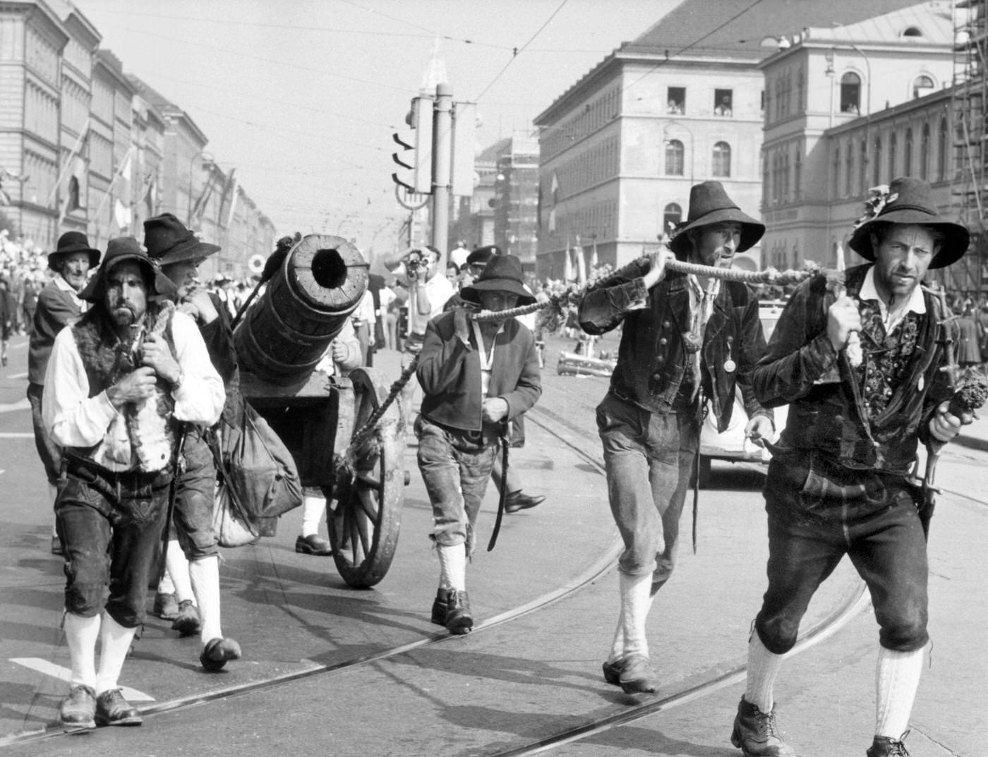 #14 Austrian group in Munich Oktoberfest parade, 1961.