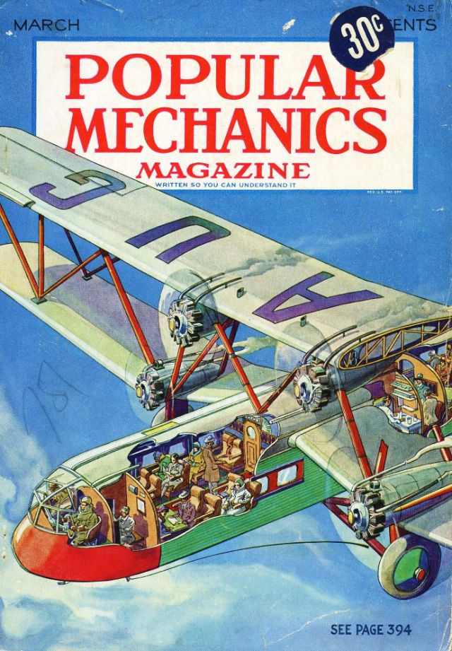 #3 Popular Mechanics magazine cover, March 1931