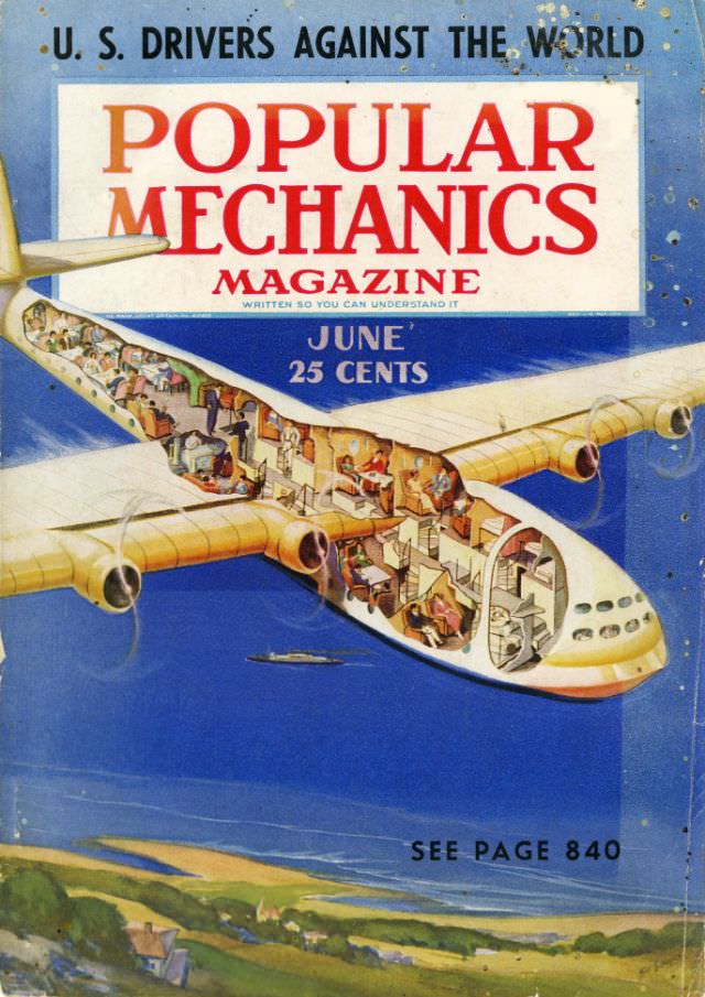 #24 Popular Mechanics magazine cover, June 1938