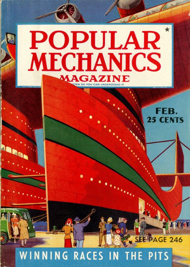 #28 Popular Mechanics magazine cover, February 1940