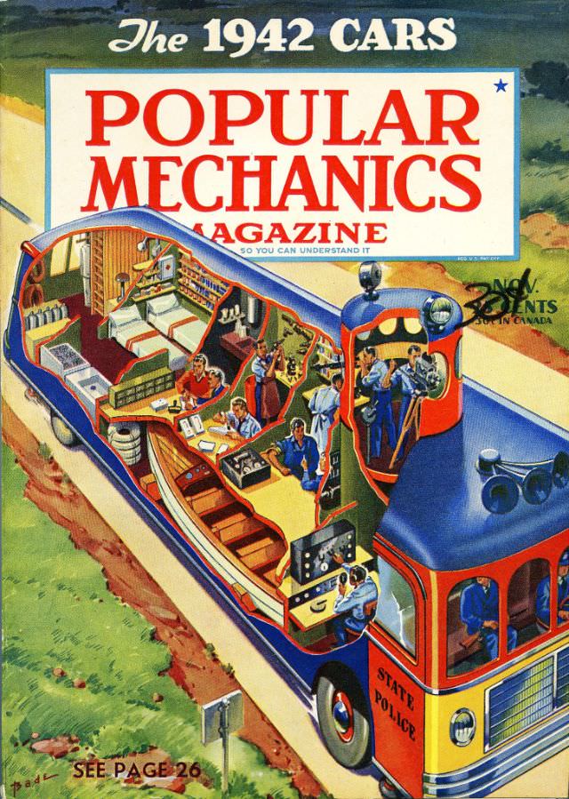 #33 Popular Mechanics magazine cover, November 1941