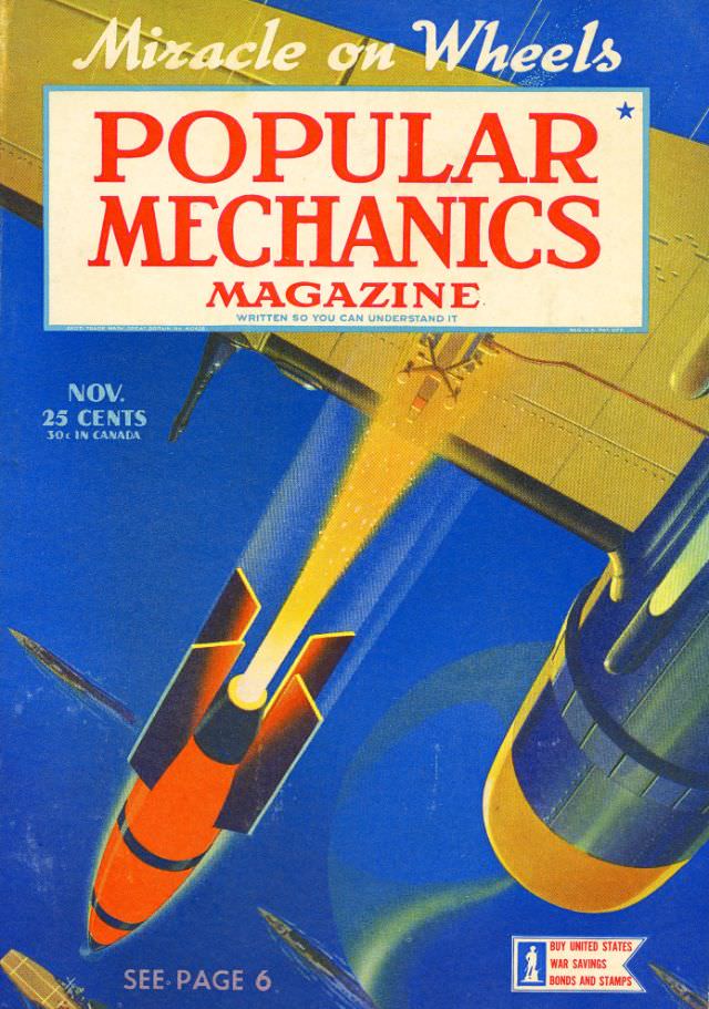 #35 Popular Mechanics magazine cover, November 1942