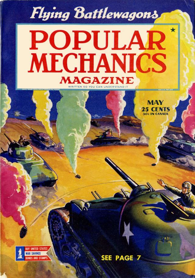 #36 Popular Mechanics magazine cover, May 1943