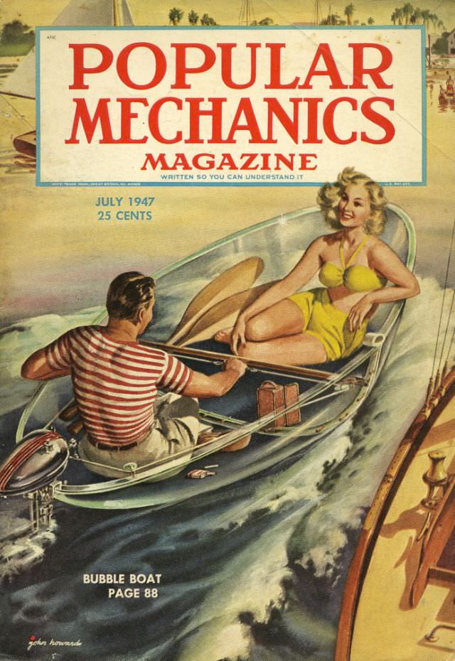 #38 Popular Mechanics magazine cover, July 1947
