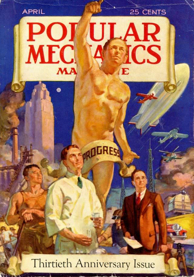 #6 Popular Mechanics magazine cover, April 1932