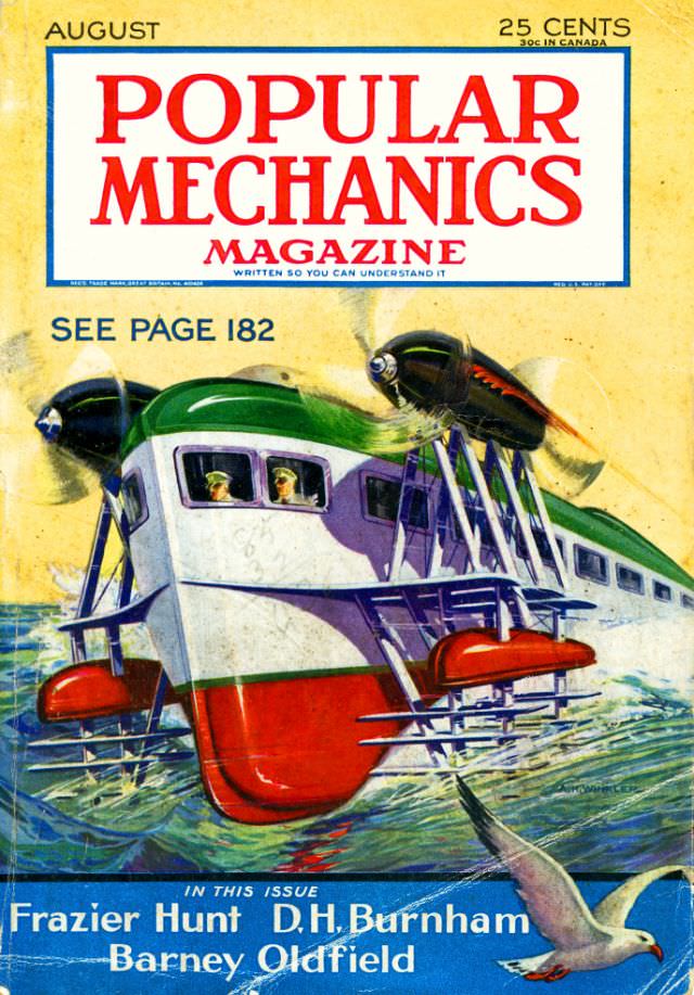 #7 Popular Mechanics magazine cover, August 1932