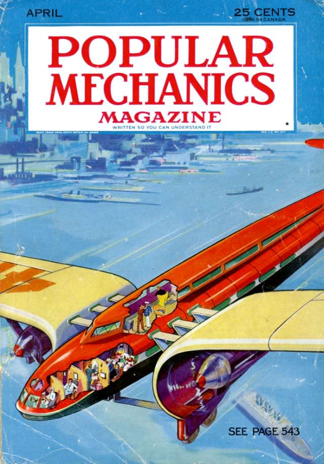 #8 Popular Mechanics magazine cover, April 1933