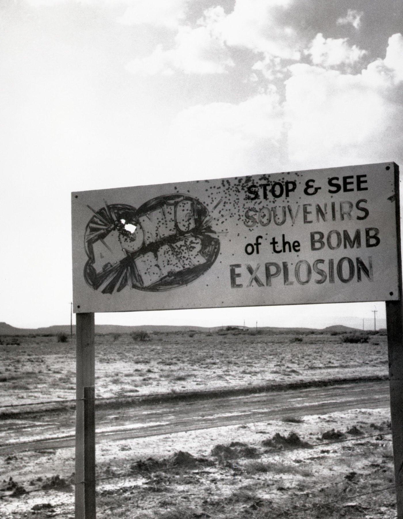 #20 Sign Of Trinity Site Nuclear Bomb Area, Alamagordo, New Mexico, 1945
